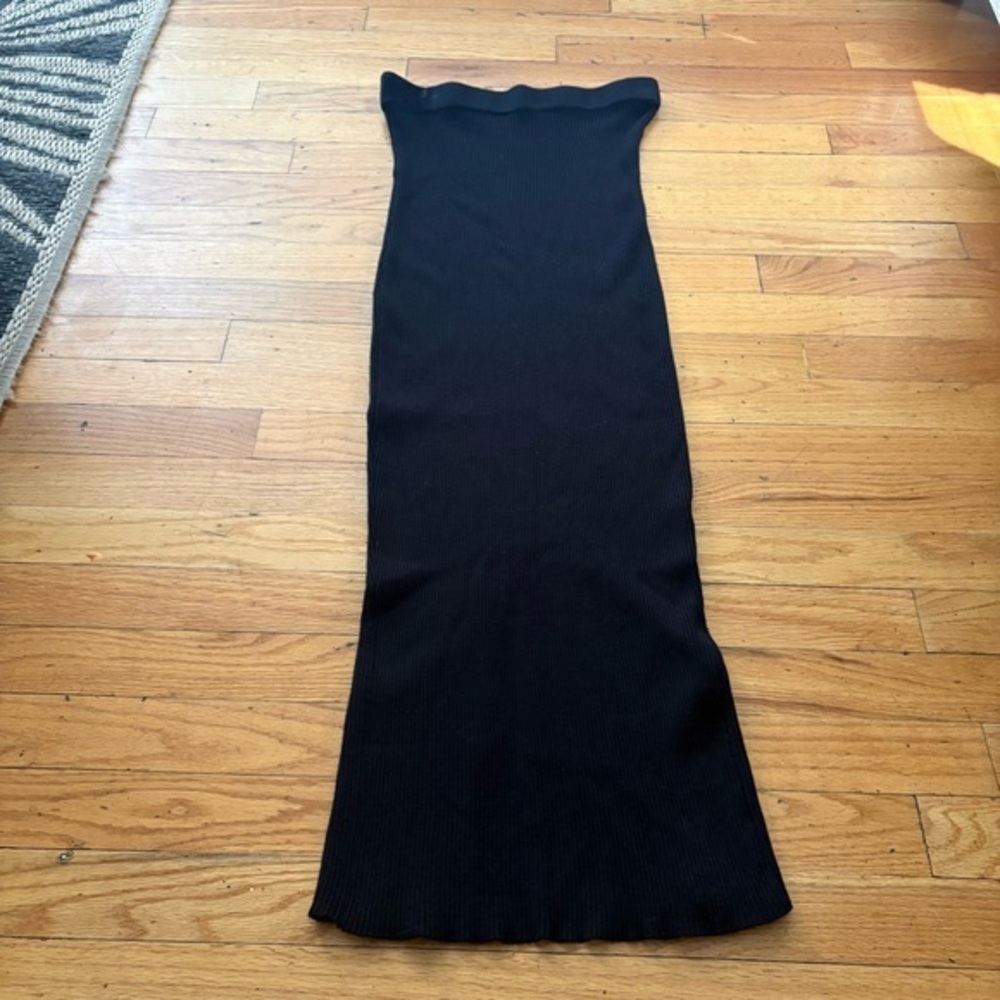 Superdown Black Sweater Ribbed Maxi Skirt Size Medium